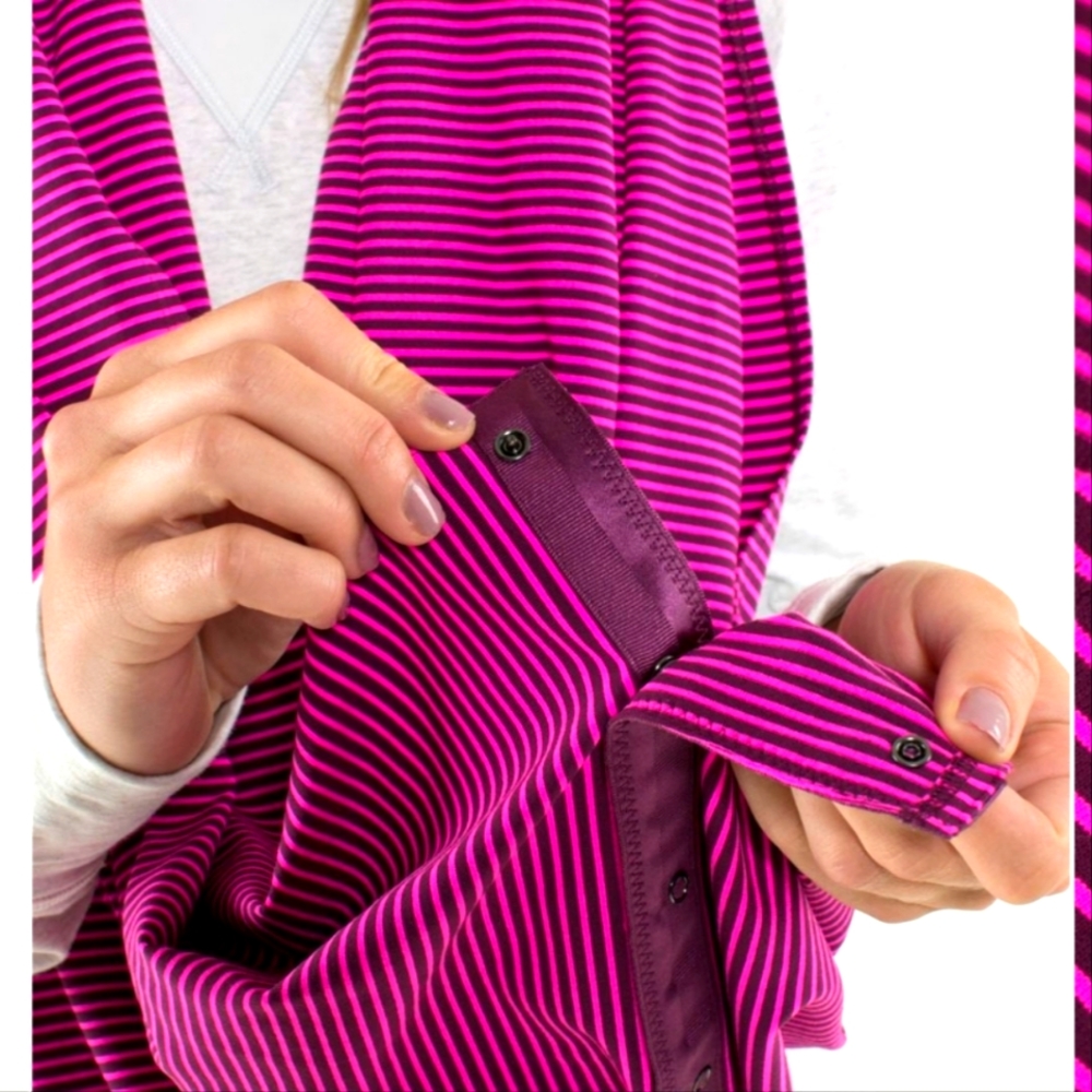 EUC! Lululemon Vinyasa Scarf- Hyper Stripe Raspberry Glo Lite